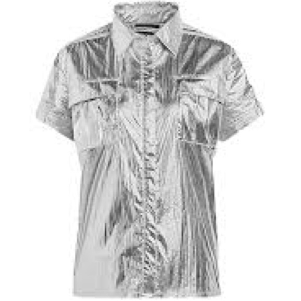 adidas x ivy park metallic shirt NWT SZ medium